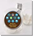 Baby Icons Blue - Personalized Baby Shower Candy Jar thumbnail