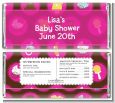 Baby Icons Pink - Personalized Baby Shower Candy Bar Wrappers thumbnail