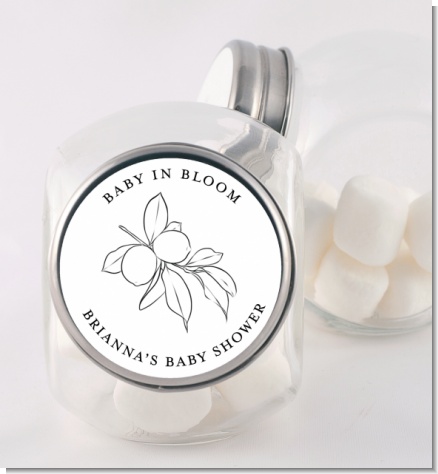Baby is Blooming - Personalized Baby Shower Candy Jar