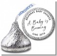 Baby is Brewing - Hershey Kiss Baby Shower Sticker Labels thumbnail