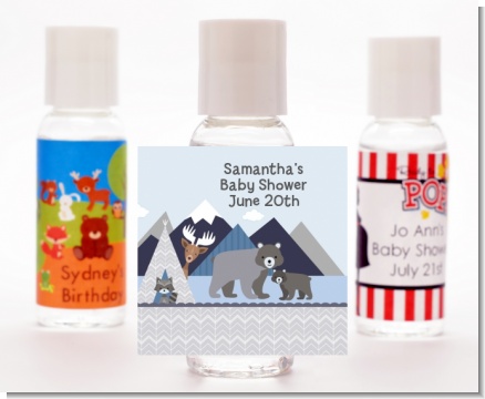 Baby Mountain Trail - Personalized Baby Shower Hand Sanitizers Favors