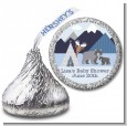 Baby Mountain Trail - Hershey Kiss Baby Shower Sticker Labels thumbnail