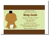 Baby Neutral African American - Baby Shower Petite Invitations