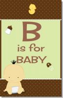 Baby Neutral Asian - Personalized Baby Shower Nursery Wall Art