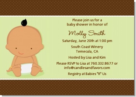 Baby Neutral Hispanic - Baby Shower Invitations