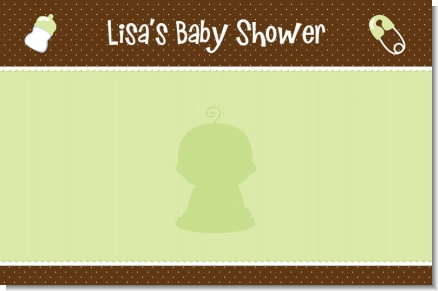 Baby Neutral Caucasian - Personalized Baby Shower Placemats