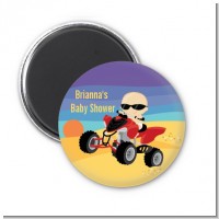 Baby On A Quad - Personalized Baby Shower Magnet Favors