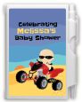 Baby On A Quad - Baby Shower Personalized Notebook Favor thumbnail