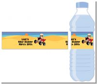 Baby On A Quad - Personalized Baby Shower Water Bottle Labels