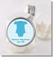 Baby Outfit Blue - Personalized Baby Shower Candy Jar thumbnail