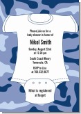 Baby Outfit Camouflage - Baby Shower Invitations