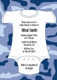 Baby Outfit Camouflage - Baby Shower Invitations thumbnail