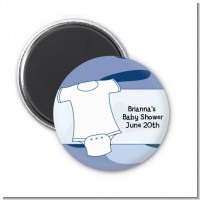 Baby Outfit Camouflage - Personalized Baby Shower Magnet Favors