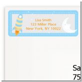 Rocket Ship - Baby Shower Return Address Labels