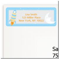 Rocket Ship - Baby Shower Return Address Labels