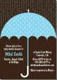 Baby Sprinkle Umbrella Blue - Baby Shower Invitations thumbnail