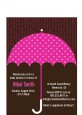 Baby Sprinkle Umbrella Pink - Baby Shower Petite Invitations thumbnail