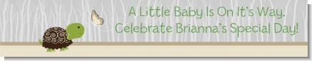 Baby Turtle Neutral - Personalized Baby Shower Banners