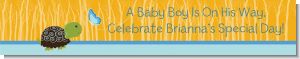 Baby Turtle Blue - Personalized Baby Shower Banners