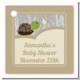 Baby Turtle Neutral - Personalized Baby Shower Card Stock Favor Tags thumbnail
