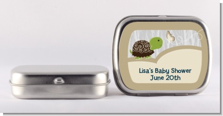 Baby Turtle Neutral - Personalized Baby Shower Mint Tins