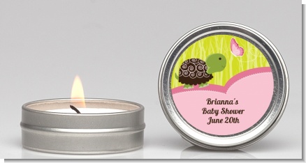 Baby Turtle Pink - Baby Shower Candle Favors
