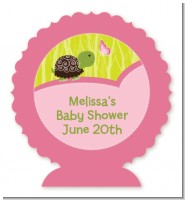 Baby Turtle Pink - Personalized Baby Shower Centerpiece Stand