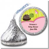 Baby Turtle Pink - Hershey Kiss Baby Shower Sticker Labels