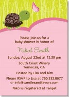 Baby Turtle Pink - Baby Shower Invitations