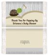 Baby Turtle Neutral - Personalized Popcorn Wrapper Baby Shower Favors thumbnail