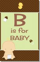 Baby Neutral Caucasian - Personalized Baby Shower Nursery Wall Art