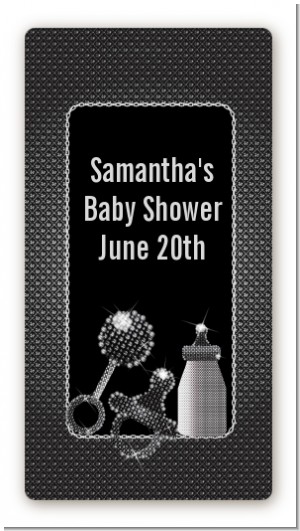 Baby Bling - Custom Rectangle Baby Shower Sticker/Labels