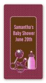 Baby Bling Pink - Custom Rectangle Baby Shower Sticker/Labels