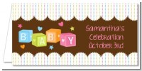 Baby Blocks - Personalized Baby Shower Place Cards