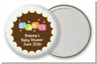 Baby Blocks - Personalized Baby Shower Pocket Mirror Favors