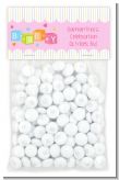Baby Blocks Pink - Custom Baby Shower Treat Bag Topper