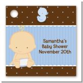 Baby Boy Caucasian - Personalized Baby Shower Card Stock Favor Tags