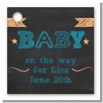 Baby Boy Chalk Inspired - Personalized Baby Shower Card Stock Favor Tags thumbnail