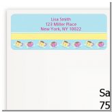 Baby Brewing Tea Party - Baby Shower Return Address Labels