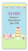 Baby Brewing Tea Party - Custom Rectangle Baby Shower Sticker/Labels