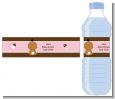 Baby Girl African American - Personalized Baby Shower Water Bottle Labels thumbnail