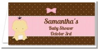 Baby Girl Asian - Personalized Baby Shower Place Cards