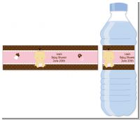 Baby Girl Asian - Personalized Baby Shower Water Bottle Labels