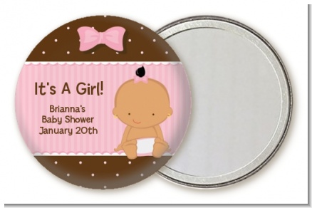 Baby Girl Hispanic - Personalized Baby Shower Pocket Mirror Favors
