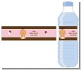 Baby Girl Hispanic - Personalized Baby Shower Water Bottle Labels thumbnail
