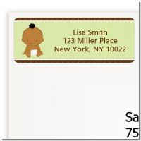 Baby Neutral African American - Baby Shower Return Address Labels