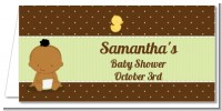 Baby Neutral African American - Personalized Baby Shower Place Cards