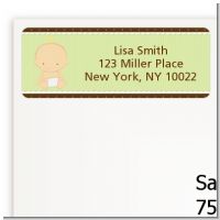 Baby Neutral Caucasian - Baby Shower Return Address Labels