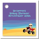Baby On A Quad - Personalized Baby Shower Card Stock Favor Tags