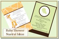 Neutral Baby Shower Invitations